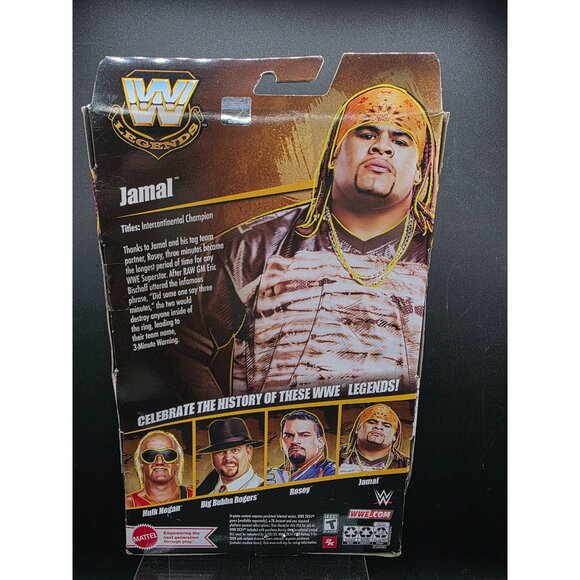 WWE Legends Jamal Action Figure 13+ By Mattel In Box - Picture 4 of 5